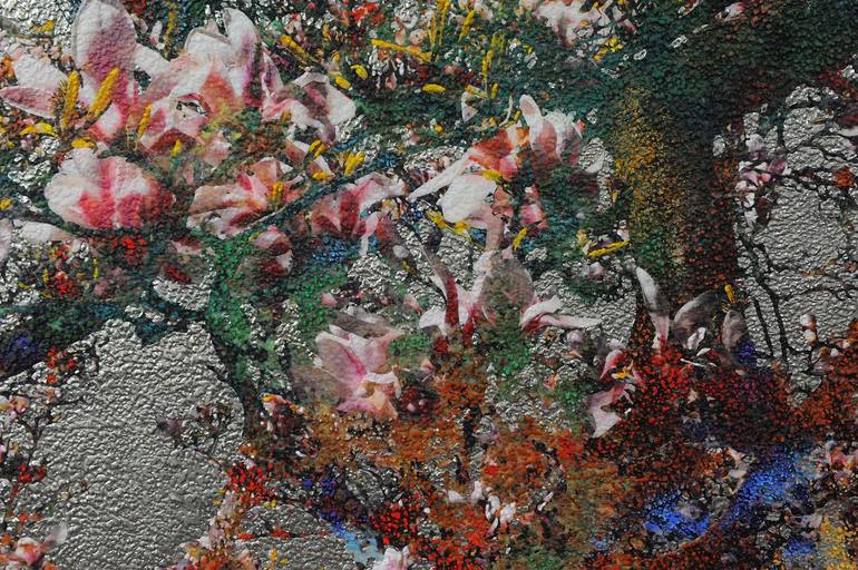 Original Abstract Landscape Mixed Media by Karin Vermeer