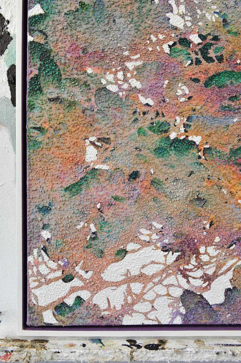 Original Abstract Nature Mixed Media by Karin Vermeer