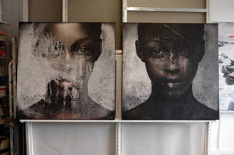 Original Figurative Women Painting by Karin Vermeer