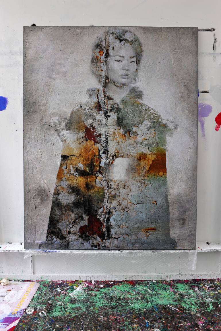 Original Modern Portrait Painting by Karin Vermeer