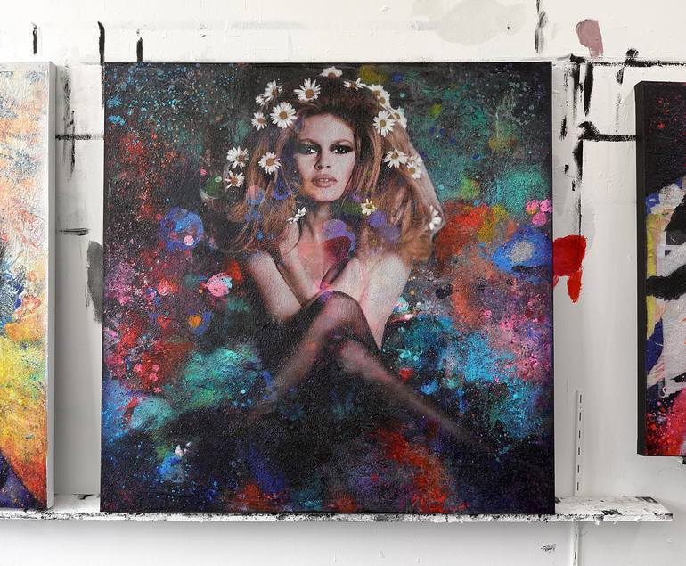 Original Modern Pop Culture/Celebrity Painting by Karin Vermeer