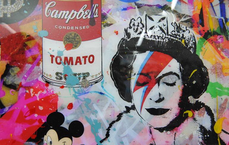 Original Pop Art Popular culture Collage by Karin Vermeer