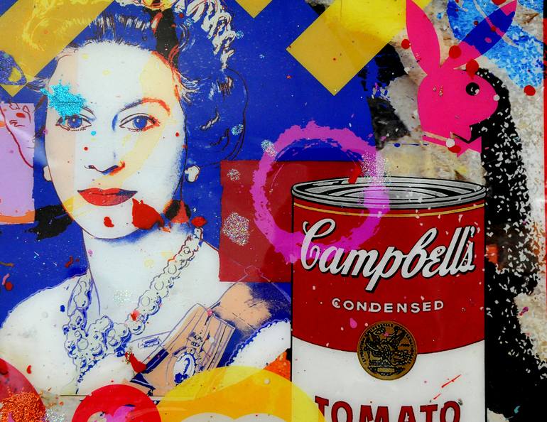 Original Pop Art Popular culture Collage by Karin Vermeer