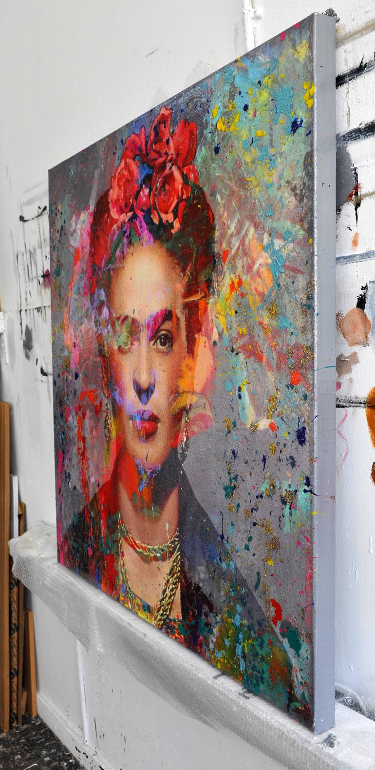 Original Figurative Pop Culture/Celebrity Painting by Karin Vermeer