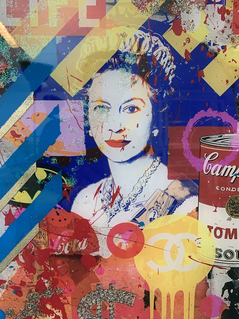 Original Pop Art Popular culture Collage by Karin Vermeer