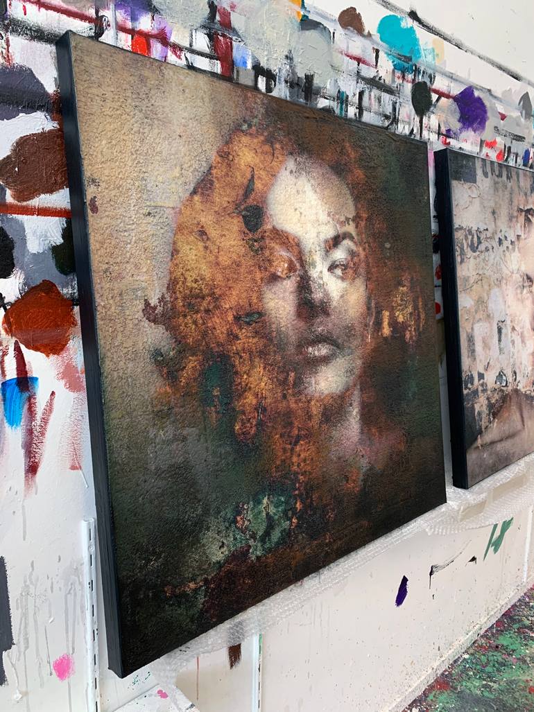 Original Figurative People Painting by Karin Vermeer