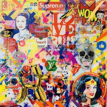 Print of Pop Art Pop Culture/Celebrity Collage by Karin Vermeer