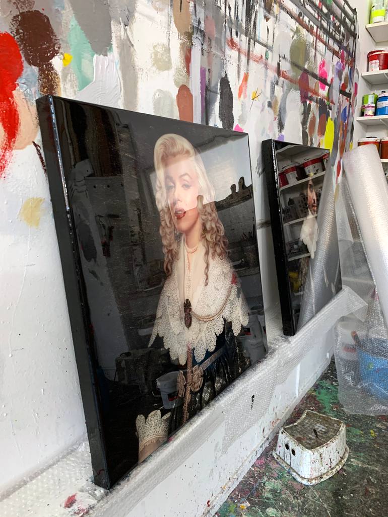 Original Figurative Pop Culture/Celebrity Painting by Karin Vermeer