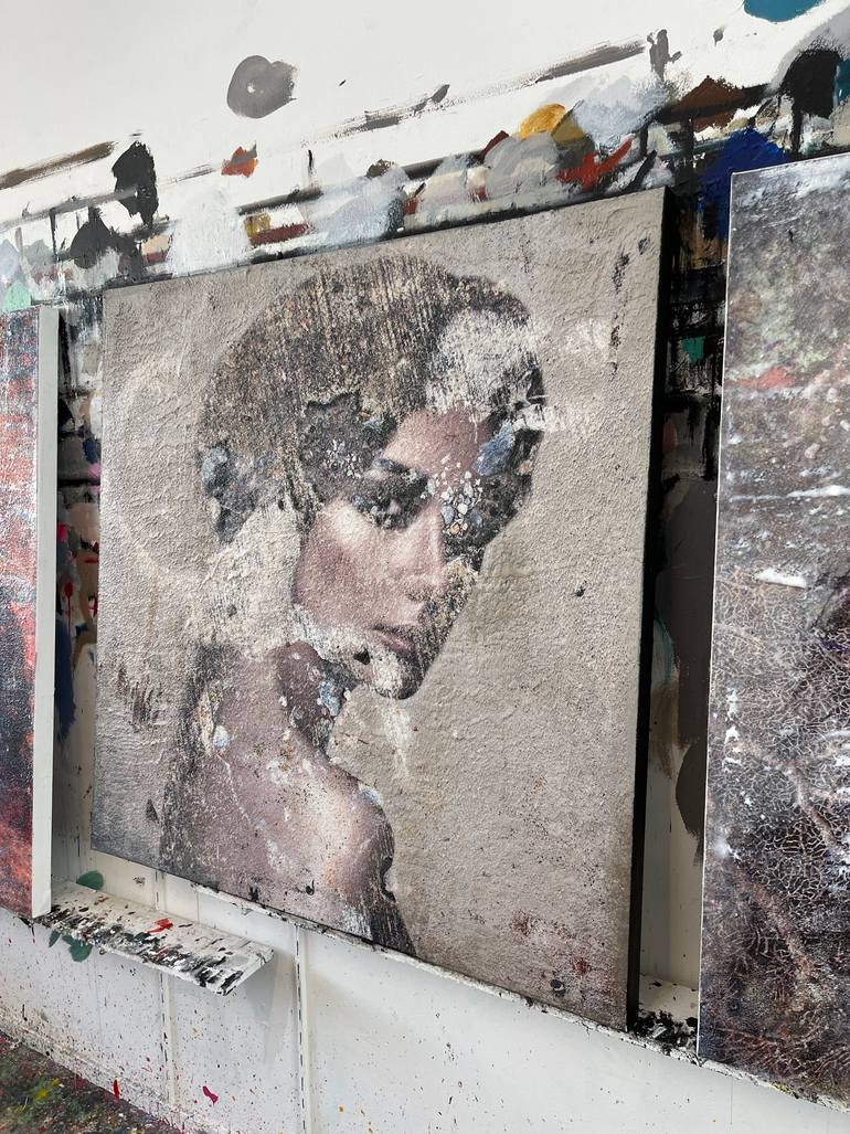 Original Figurative People Painting by Karin Vermeer