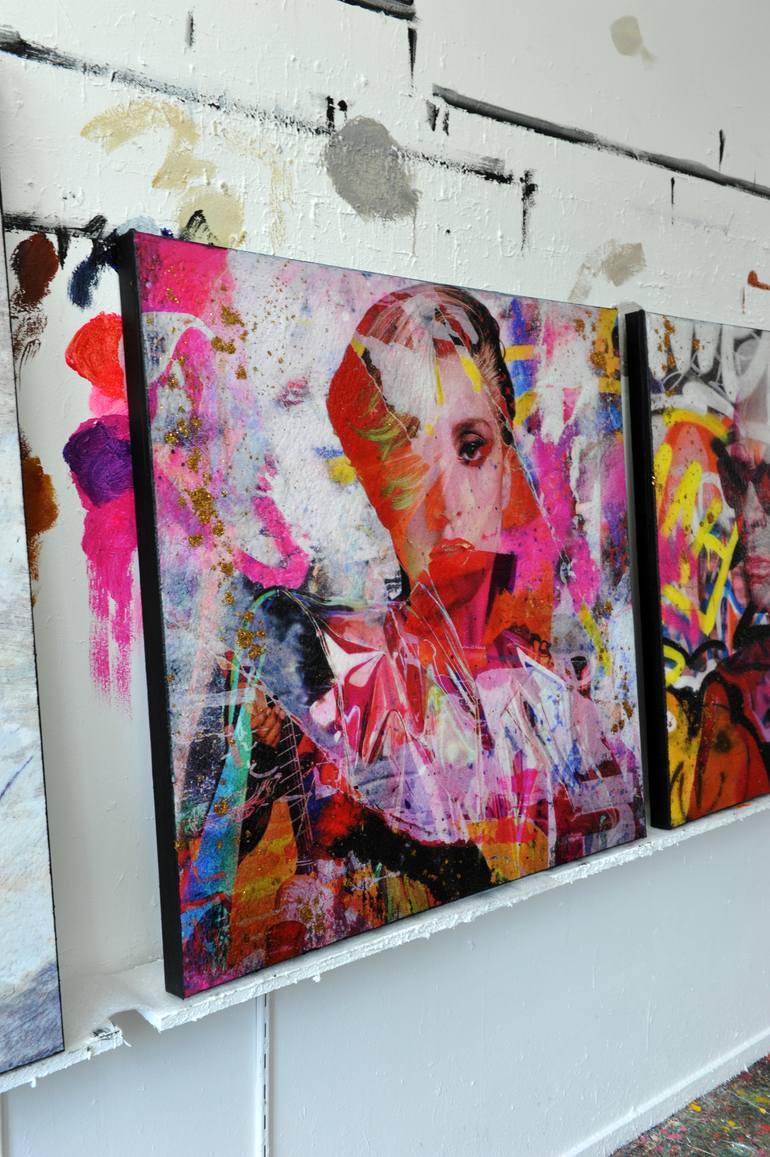 Original Figurative Pop Culture/Celebrity Painting by Karin Vermeer