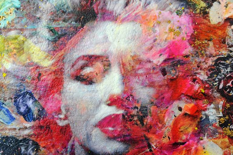 Original Pop Culture/Celebrity Mixed Media by Karin Vermeer