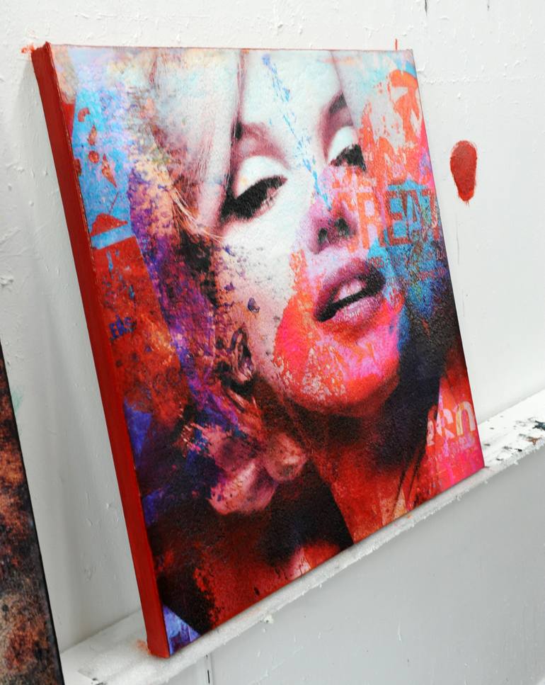 Original Pop Art Pop Culture/Celebrity Mixed Media by Karin Vermeer