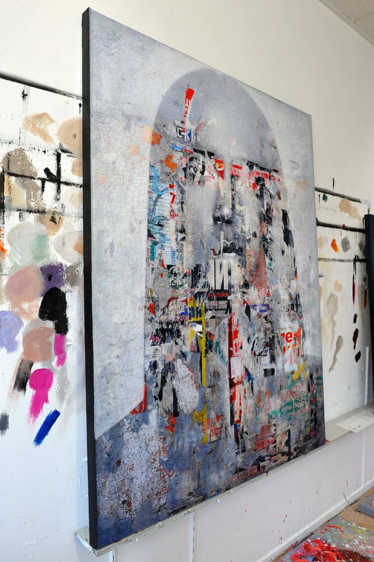 Original Contemporary People Mixed Media by Karin Vermeer