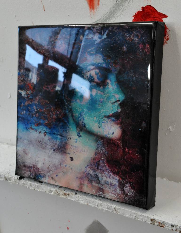 Original Portrait Mixed Media by Karin Vermeer