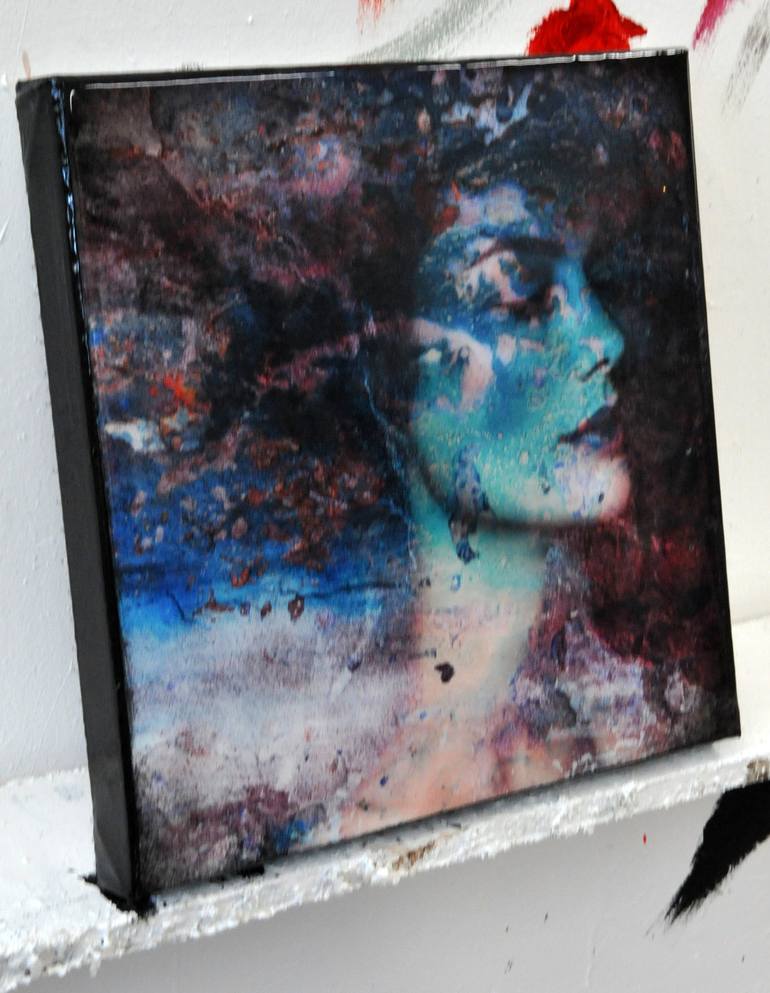 Original Portrait Mixed Media by Karin Vermeer