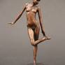 This little limited edition sculpture is a bronze sketch, helping me decide figure, form and balance in my larger pieces