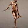 This little limited edition sculpture is a bronze sketch, helping me decide figure, form and balance in my larger pieces