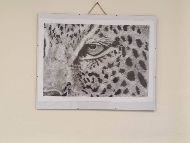 Original Black & White Animal Drawing by Maria Tancheva