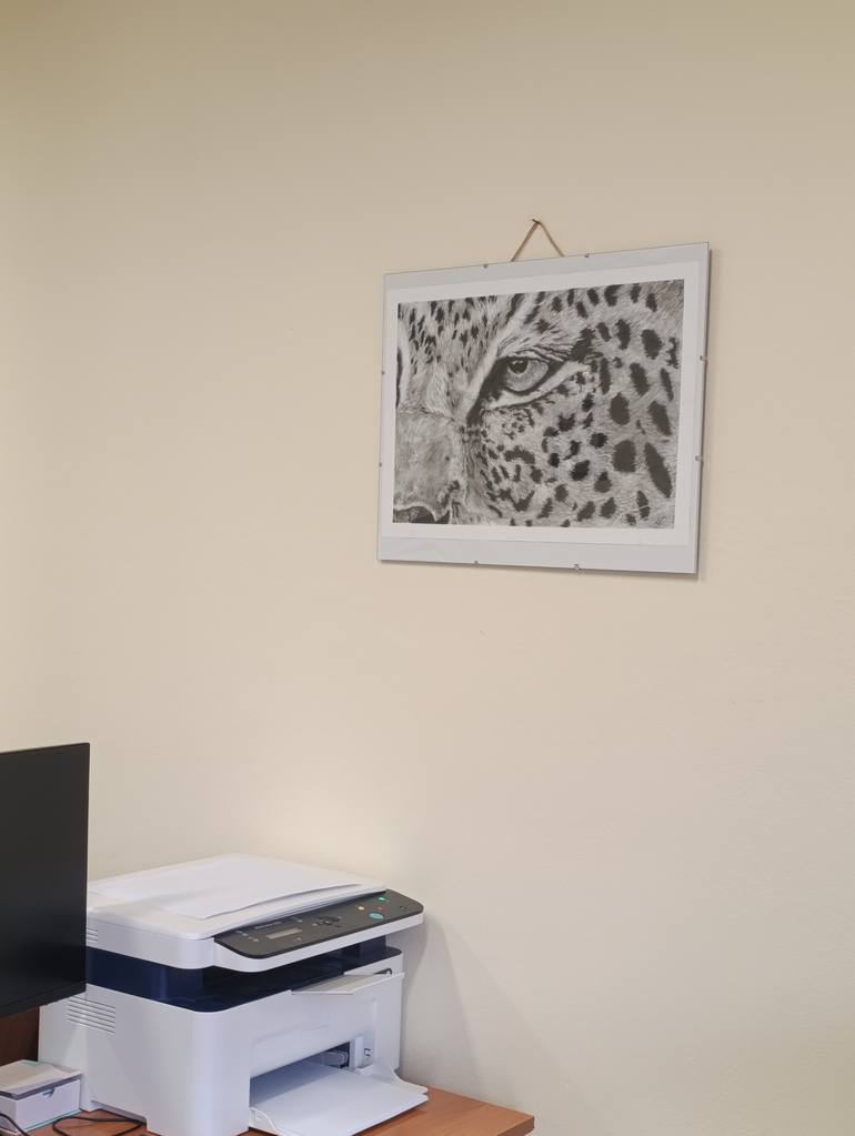Original Black & White Animal Drawing by Maria Tancheva