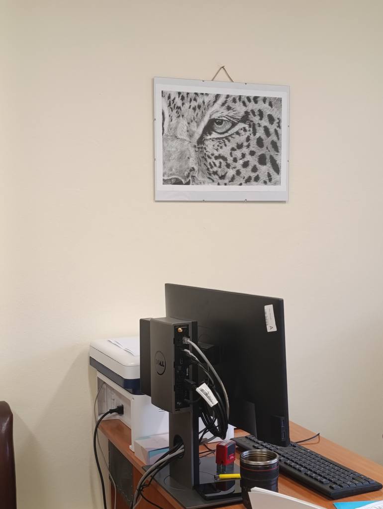Original Black & White Animal Drawing by Maria Tancheva