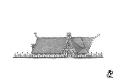 Original Architecture Drawings by Hubert Cance