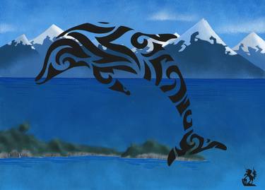 "Glyphins' Shadows": "Maori Dolphin" thumb