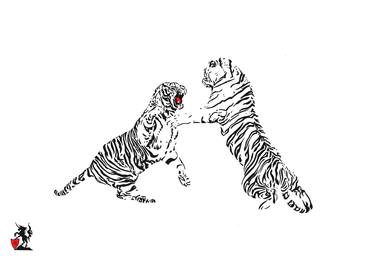 BLACK, WHITE AND... RED: FIGHTING TIGERS thumb