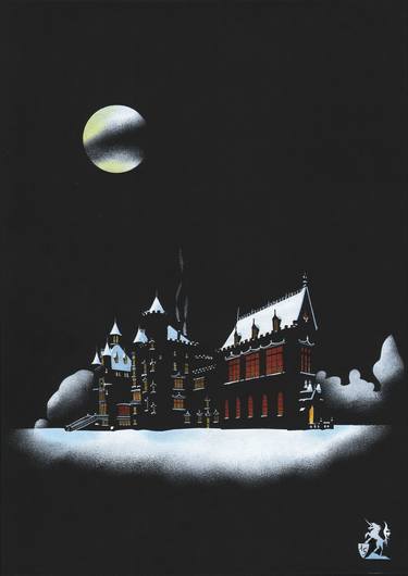 "SNOWY NIGHT AT THE CLAVIERES CASTLE" thumb