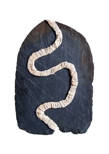 Serpent Rising handmade snake block print - Tree of Life Studio