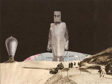 Original Surrealism Political Collage by Erwan Soyer