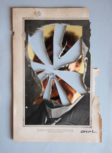 Original Surrealism Abstract Collage by Erwan Soyer