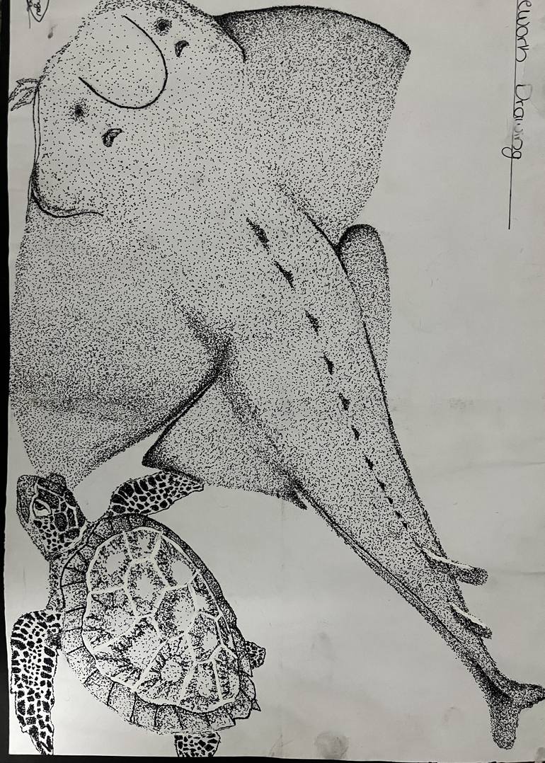 Devi Saraswathi doodle Drawing by Shilpa Rajeev | Saatchi Art