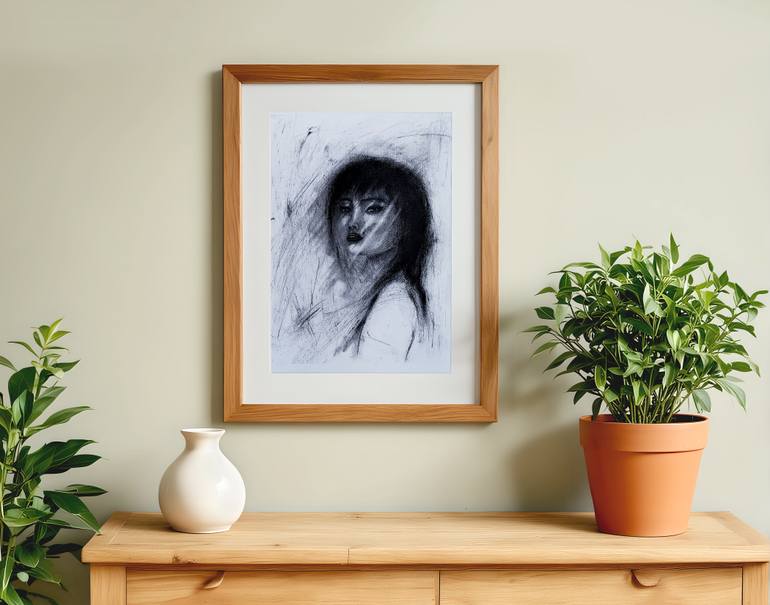 Original Figurative Women Drawing by Joseph Abalos