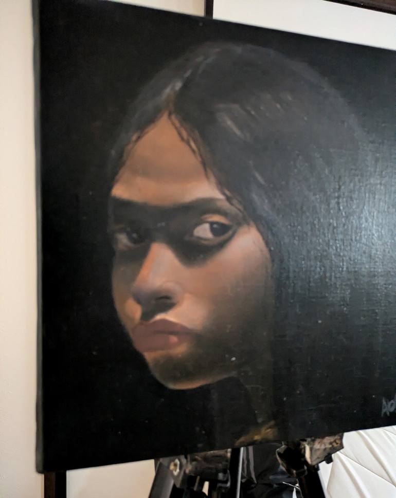 Original Figurative People Painting by Joseph Abalos