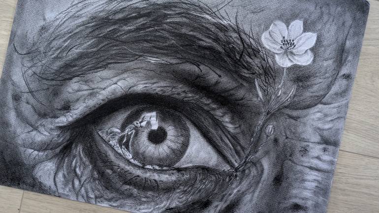 Original Figurative Nature Drawing by Joseph Abalos