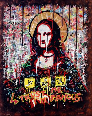 Print of Pop Art Religious Paintings by Jean Sebastien Godfrin