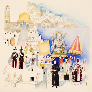 Print of Folk Popular culture Paintings by Giancarlo De Luca