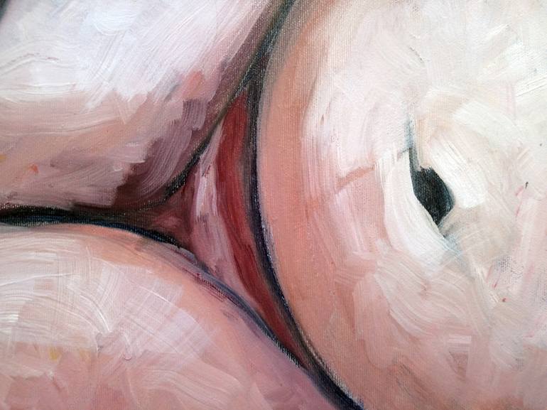 Original Conceptual Nude Painting by Cosmin Tudor Sîrbulescu