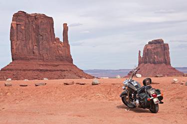 Lone Motorcycle - Monument Valley thumb