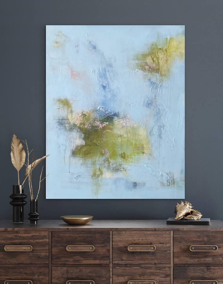Original Abstract Botanic Painting by Kelly Silver