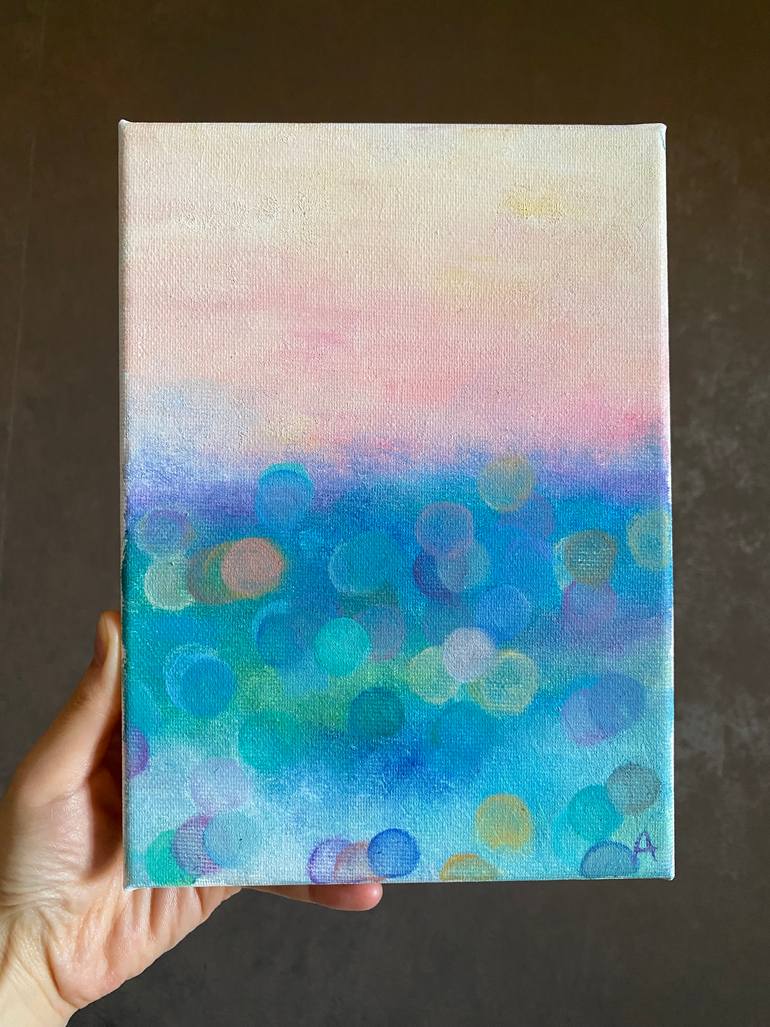 Original Abstract Painting by Arisa Tateishi | Abstract Art on Canvas | Translation the Magic of the Lens into a Painted Reality