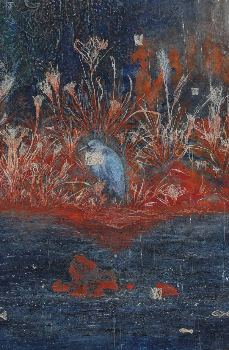 Original Contemporary Animal Painting by Lina Syu