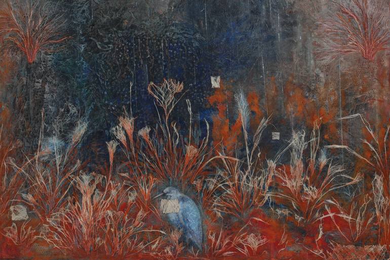 Original Contemporary Animal Painting by Lina Syu