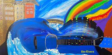 Original Expressionism Music Paintings by Cice Rivera