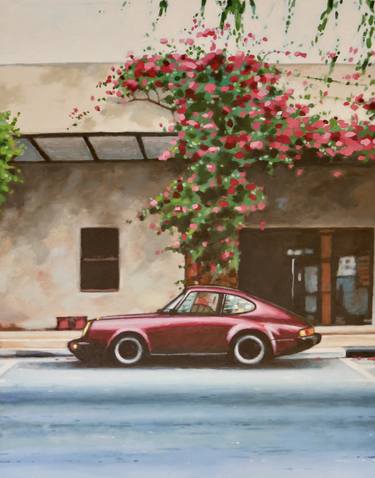 Bougainvillea and Porsche thumb