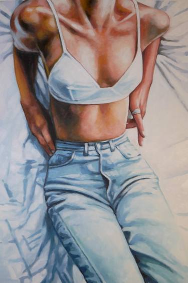 Print of Figurative Women Paintings by Thomas Saliot