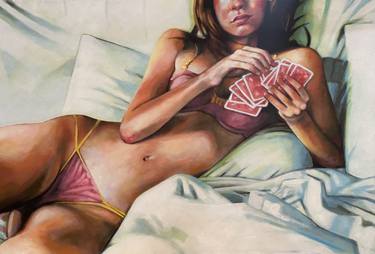 Print of Figurative Women Paintings by Thomas Saliot