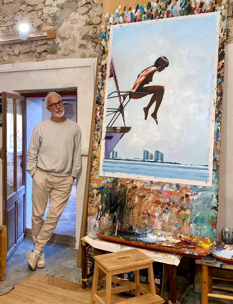 Original Figurative Women Painting by Thomas Saliot