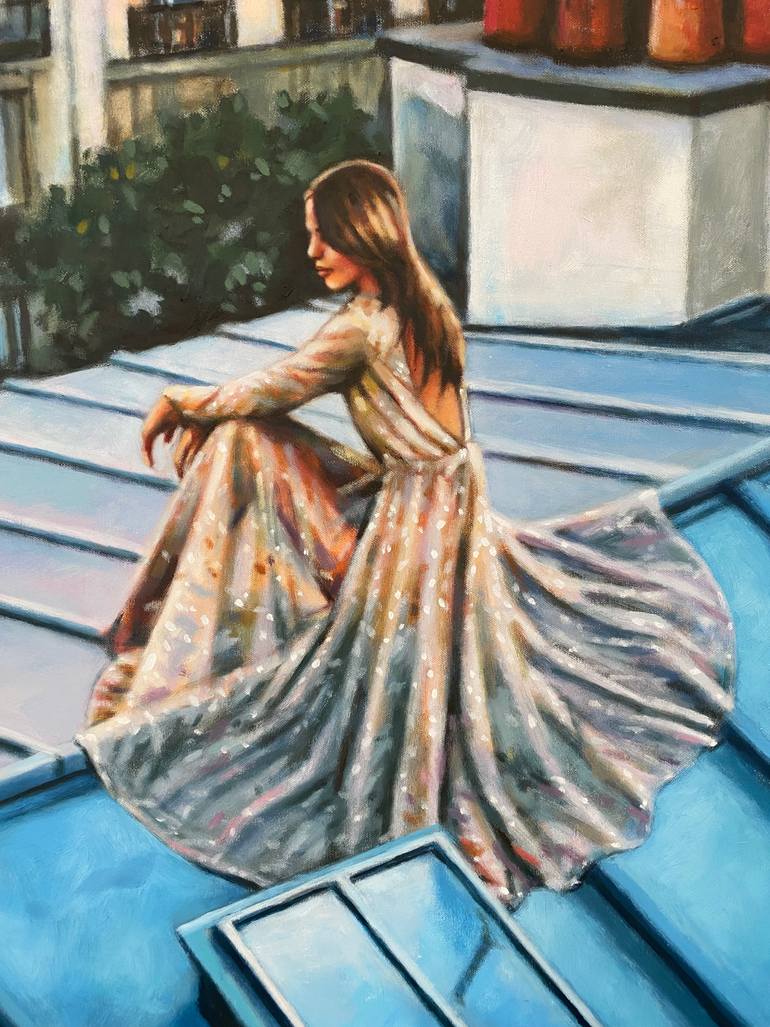 Original Classicism Women Painting by Thomas Saliot