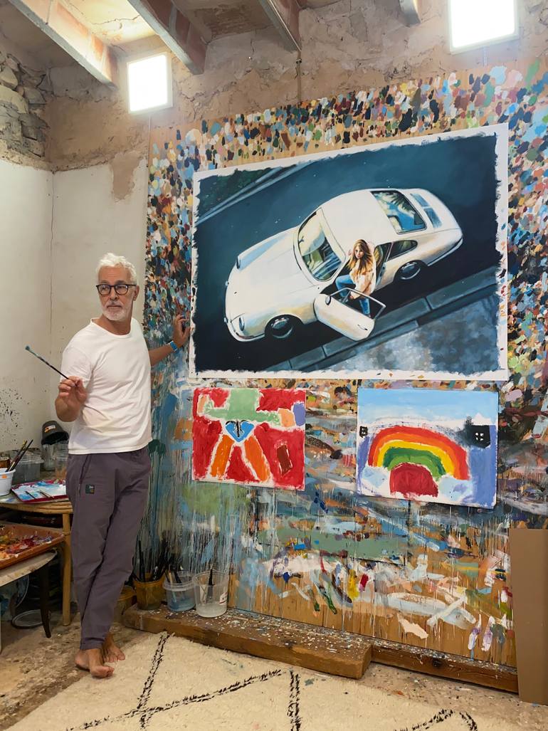 Original Classicism Car Painting by Thomas Saliot